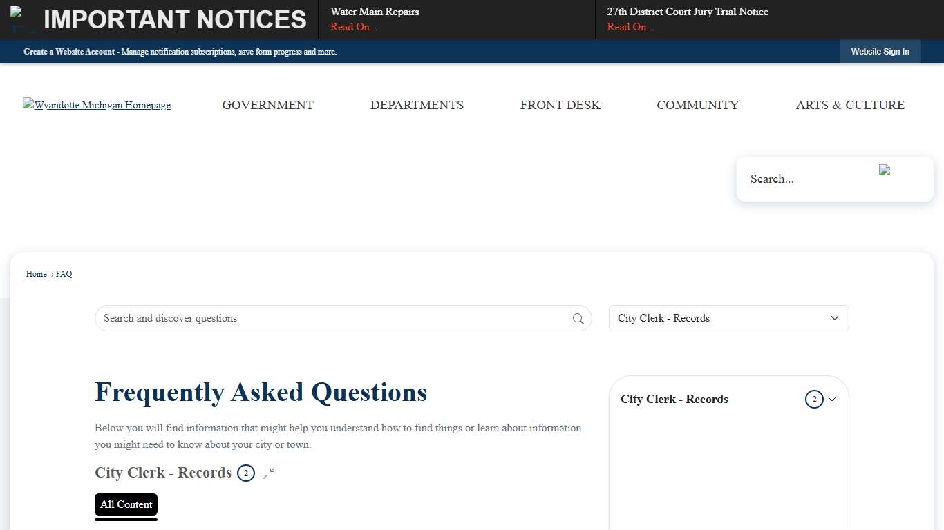 Frequently Asked Questions - CivicPlus.CMS.FAQ
